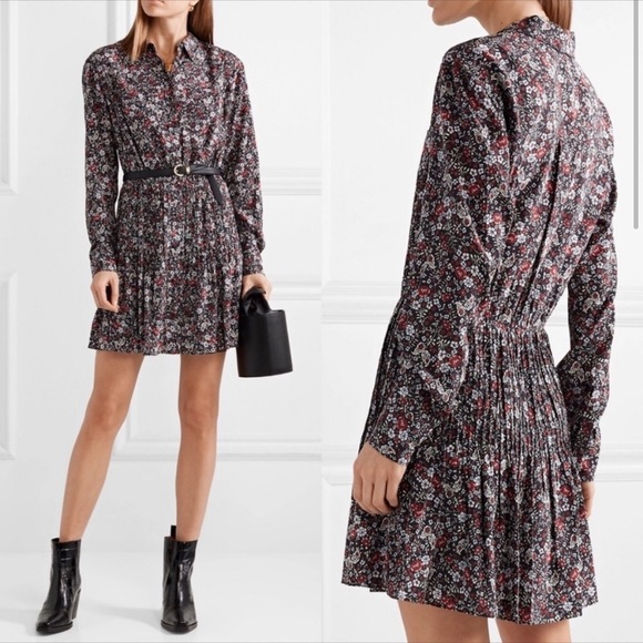 Veronica Beard Rory Floral Silk Dress